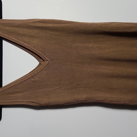 HOUSE OF HARLOW 1960 Sleeveless Dress With Side Slit in Tan Size Small - Picture 13 of 14